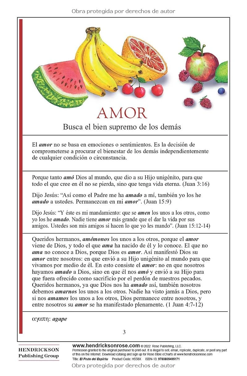 Panfleto El fruto del Espiritu 2