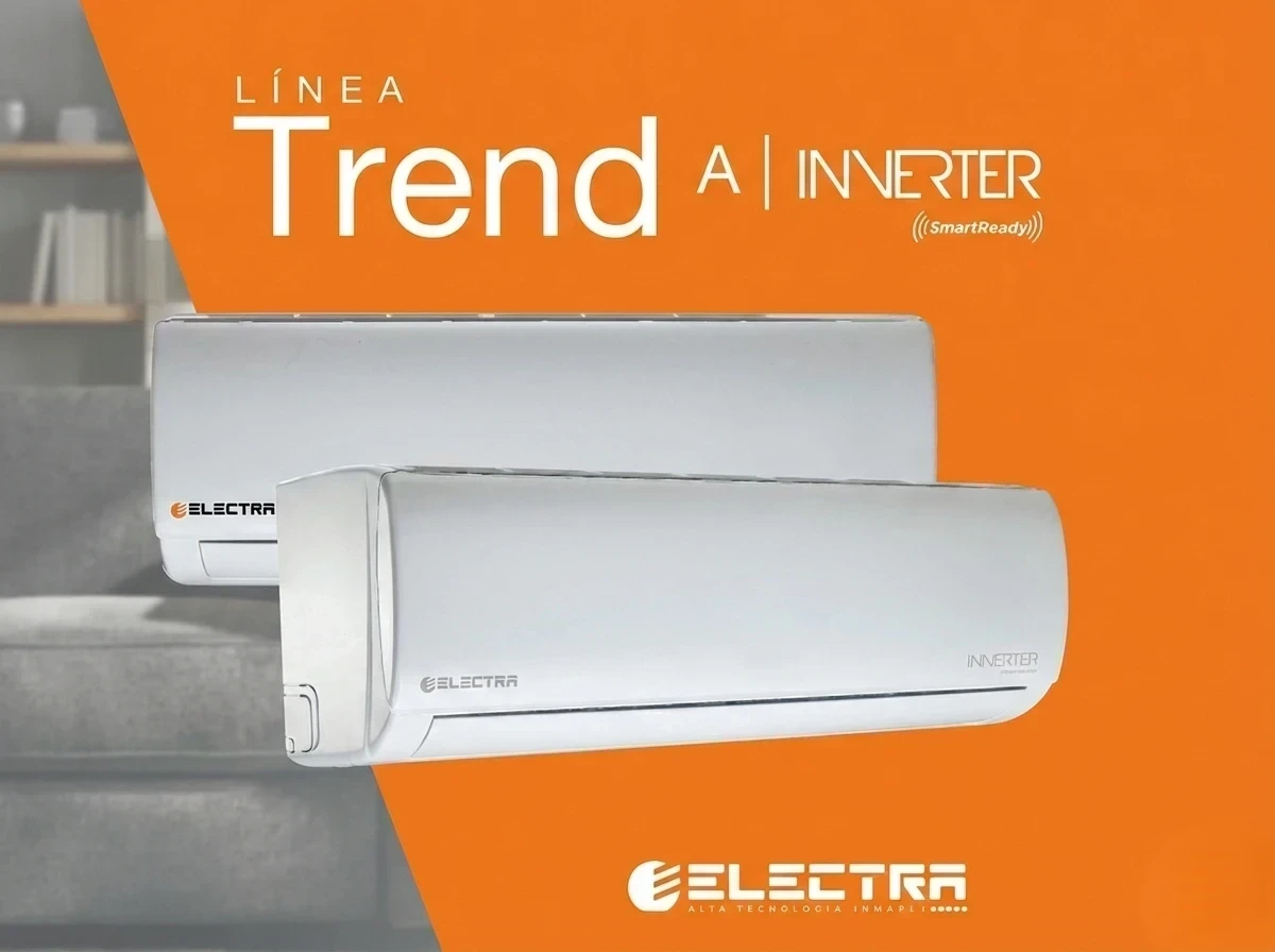 AIRE ACONDICIONADO SPLIT ELECTRA FRIO/CALOR 3600 WATTS INVERTER