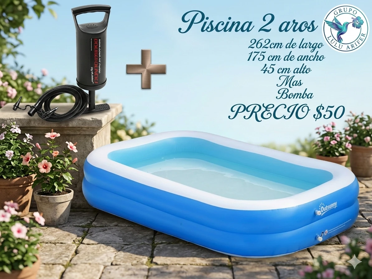 Piscina inflable 262 con bomba 