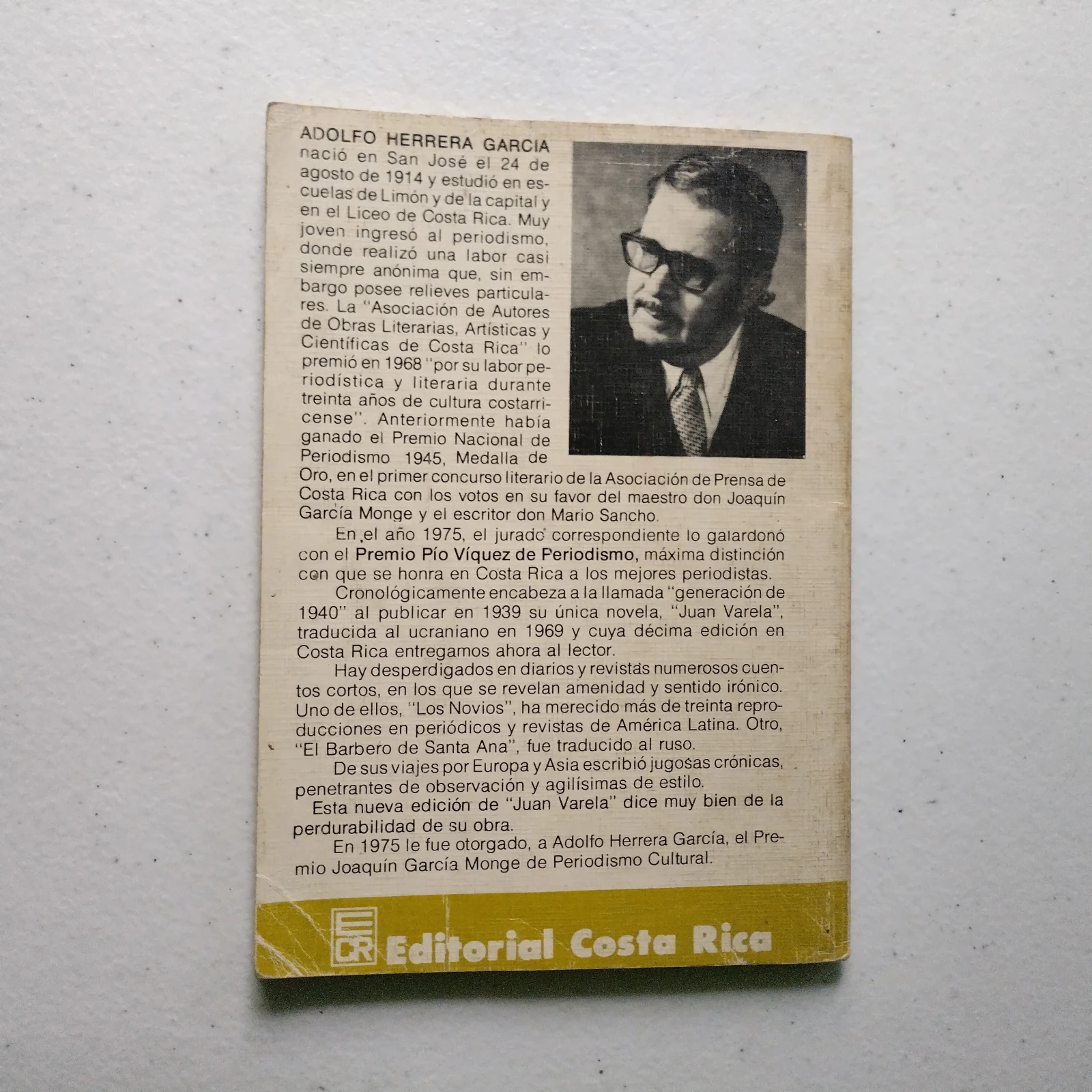 Juan Varela, Adolfo Herrera García, usado 2