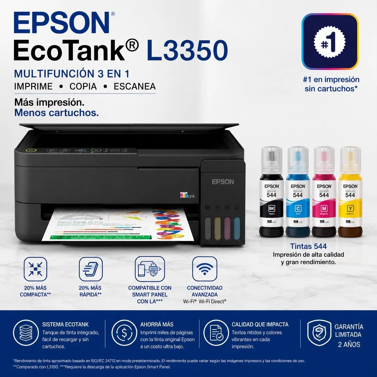 IMPRESORA EPSON L3350 C/SISTEMA CONTINUO
