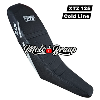 TP XTZ 125 Forro Tapizado cold line negro gris negro DW
