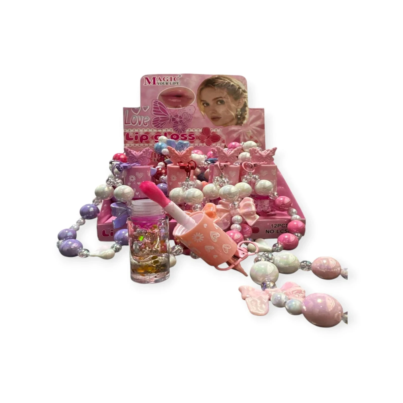 monaco lip gloss magico con llavero ha-2236