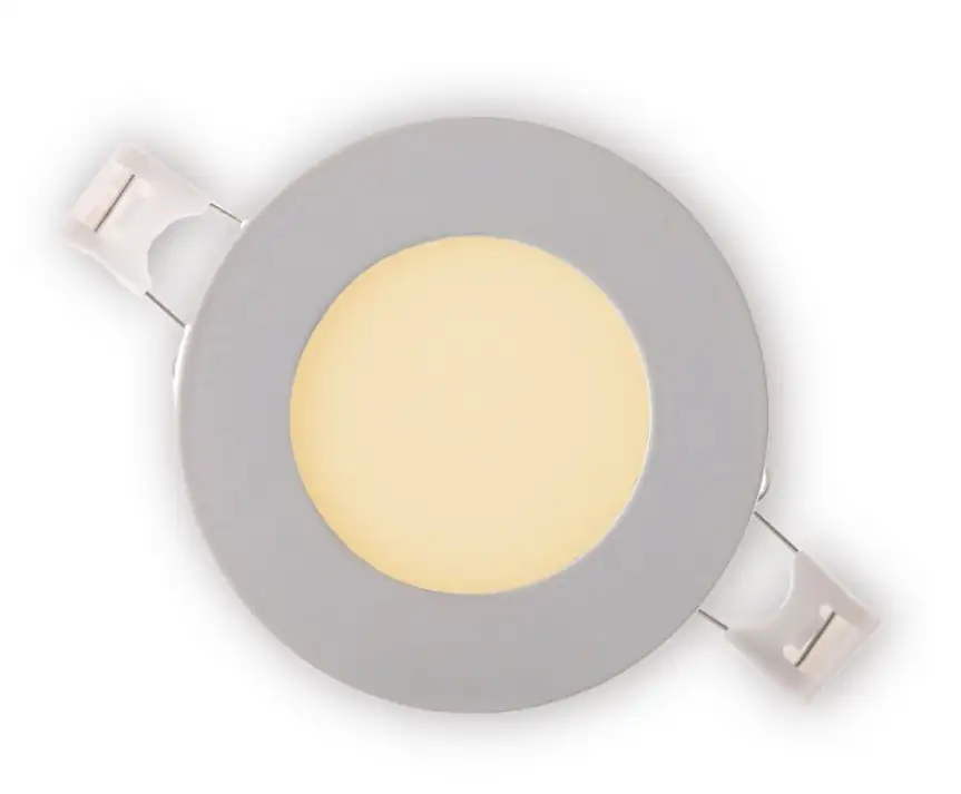 Panel led 3w redondo incrustar luz cálida 