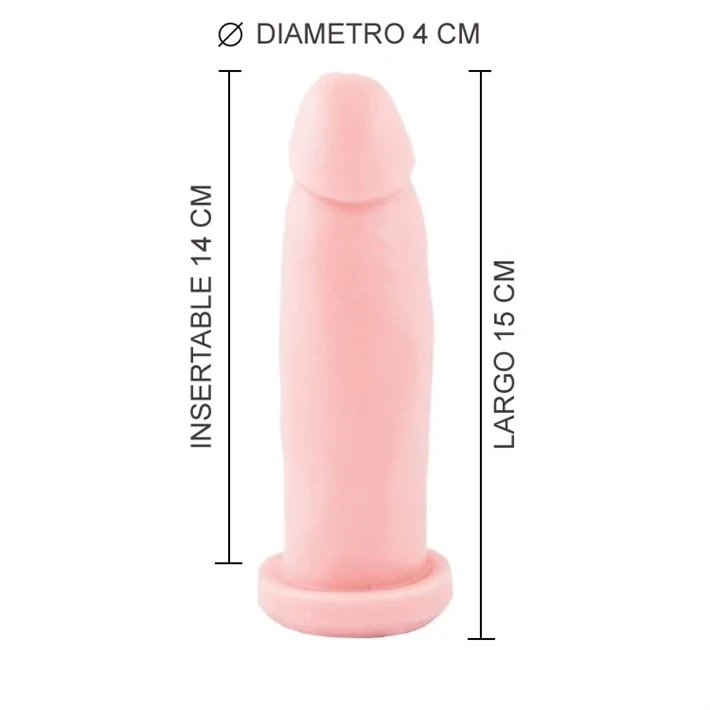 Consolador Macizo Normal Piel