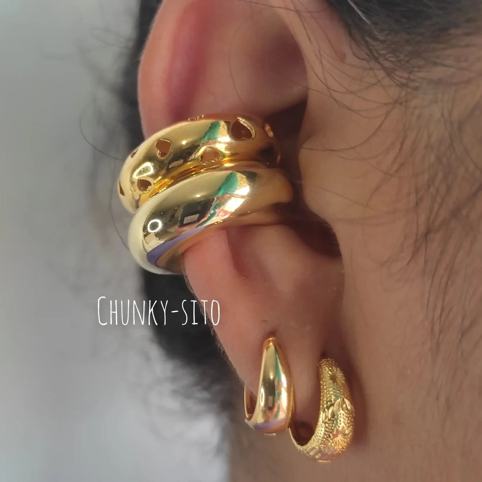 EARCUFF CHUNKY-SITO LOVE 4