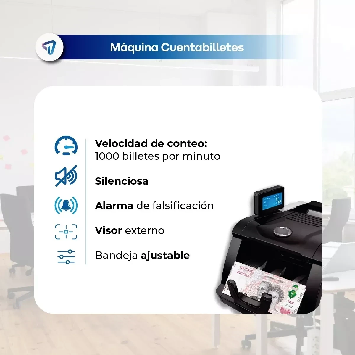Contadora De Billetes Máquina Cuenta Dinero  DBC-002 3