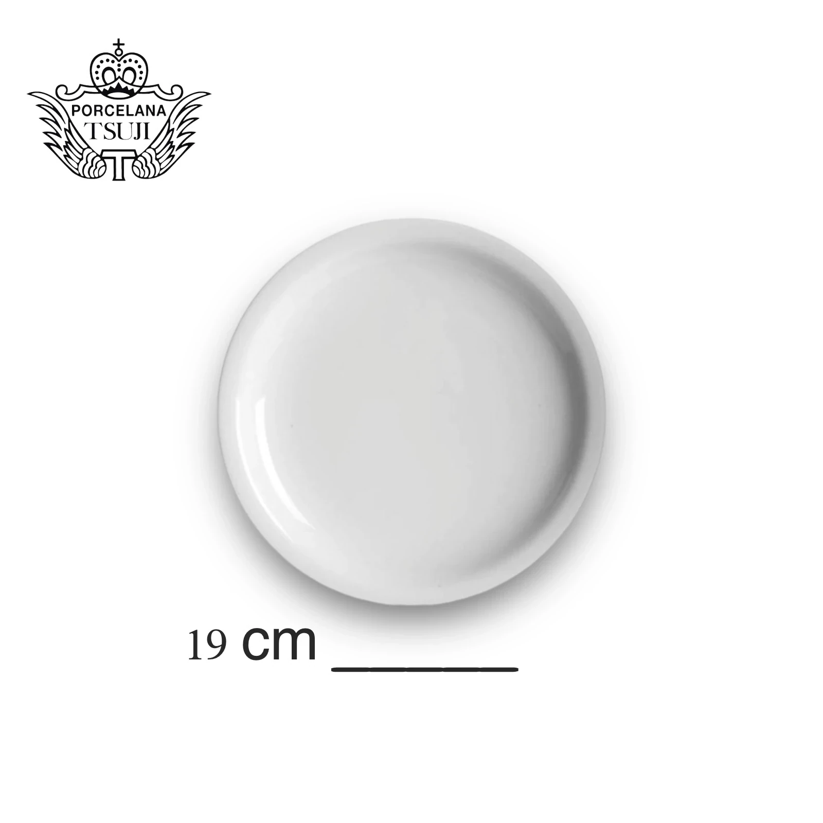 Plato postre porcelana tauji 19 cm linea 450