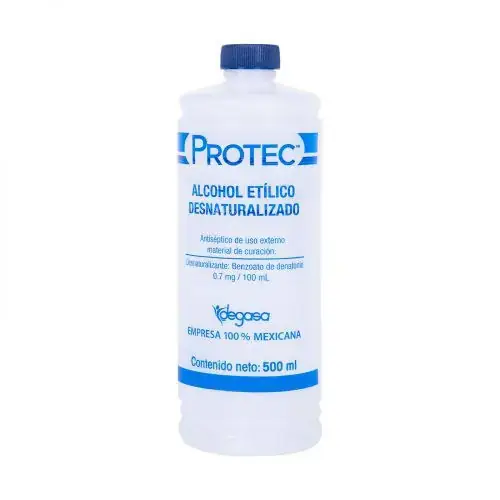 Alcohol Etílico Desnaturalizado Protect 500 ml