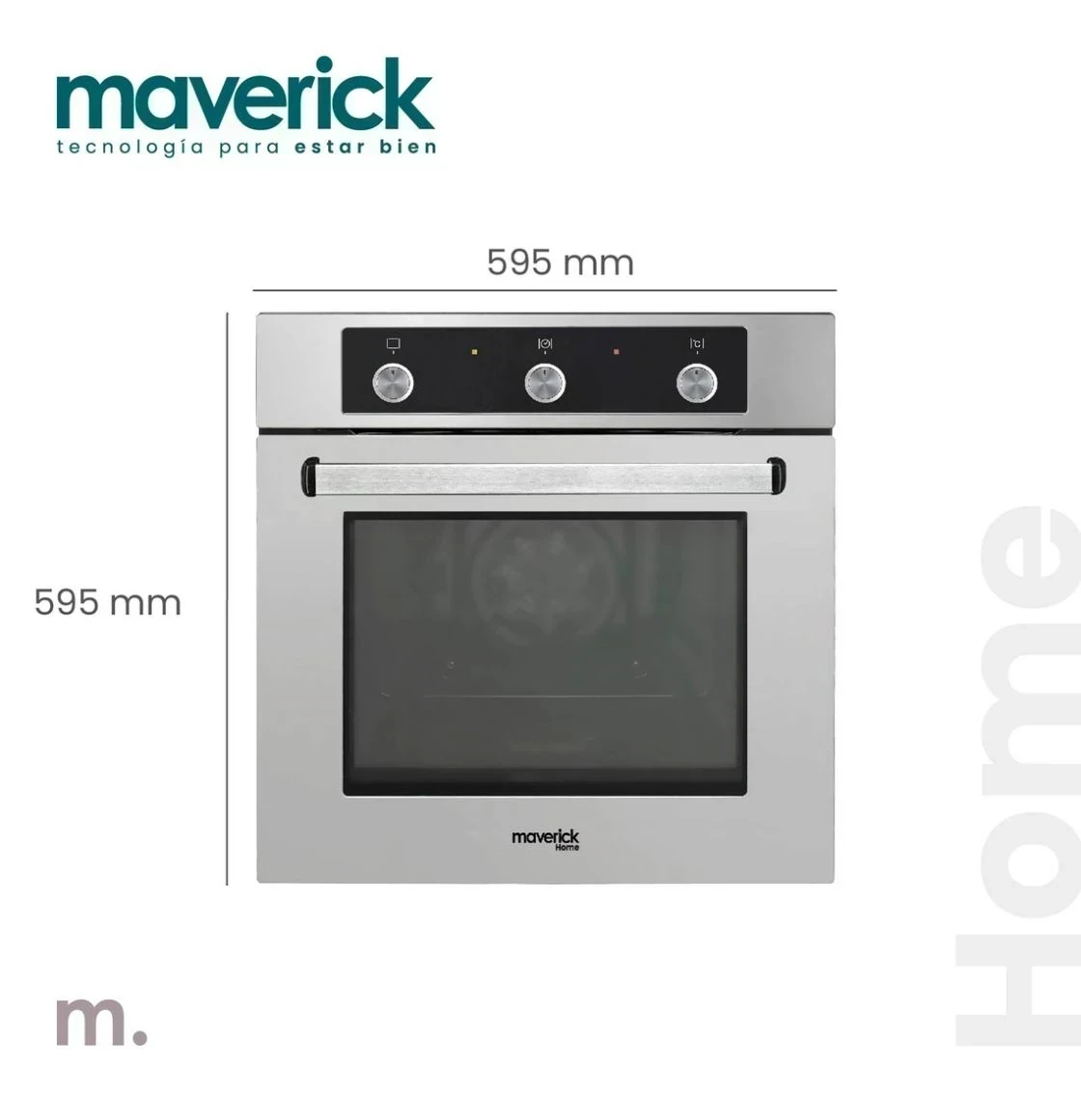 HORNO ELECTRICO EMPOTRABLE MAVERICK INOX 60CM
