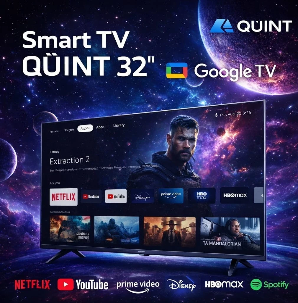 SMART TV QÜINT 32" C/GOOGLE TV