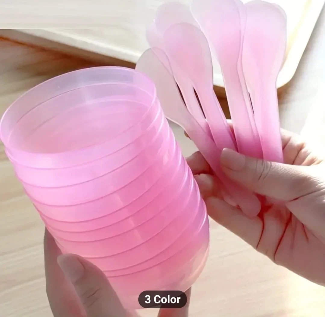 Juego De Cuencos Y Spatalu Para Mezclar Mascarillas Faciales, 