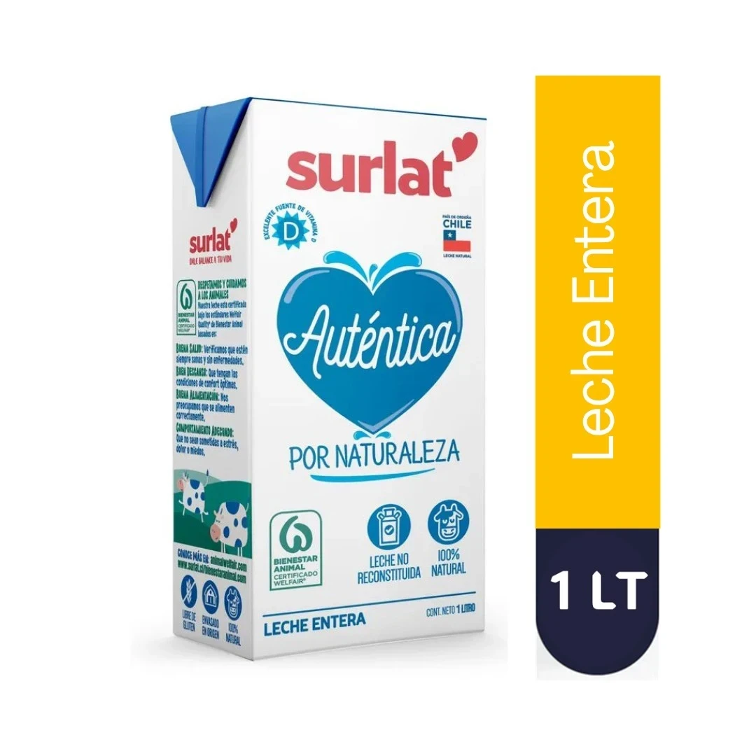 LECHE ENTERA SLIM SURLAT 1L