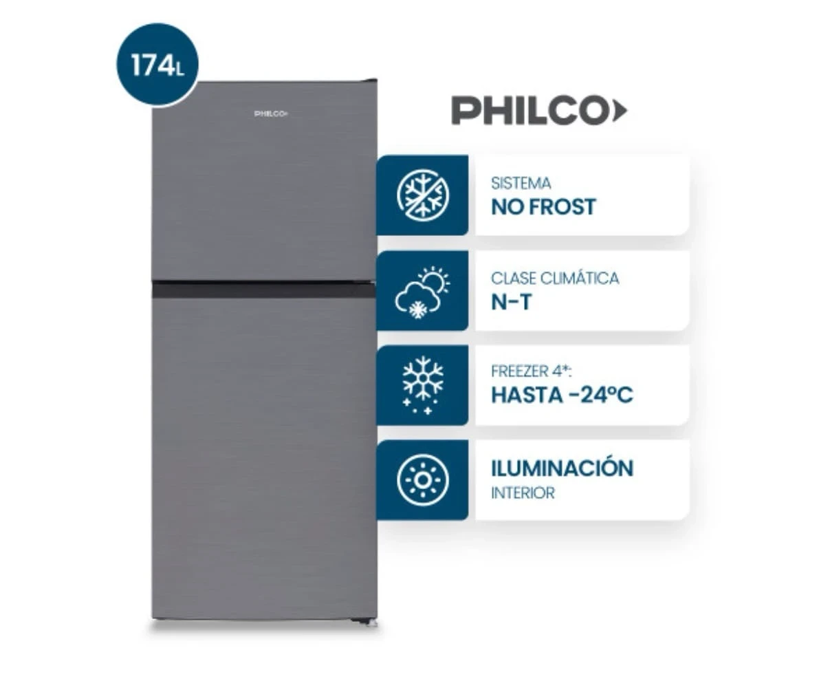 Heladera Philco Phnt198x2 174 Lts - PHILCO
