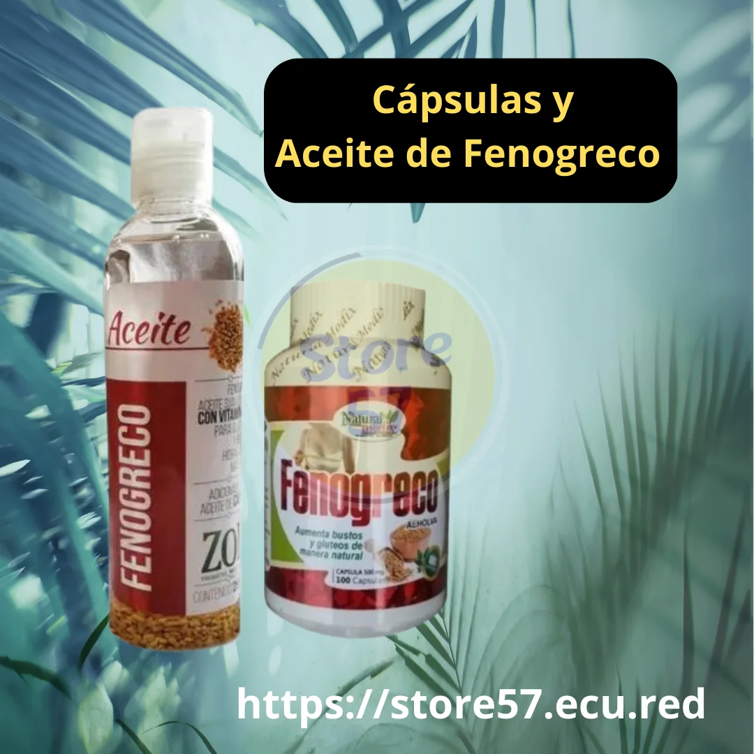 Combo de Cápsulas y Aceite de Fenogreco 