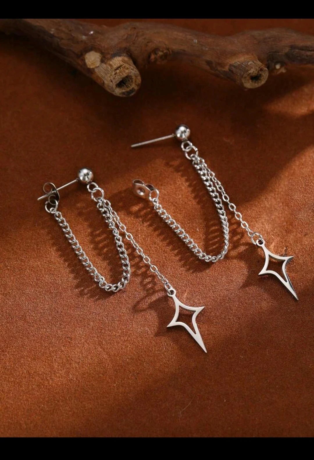 Pendientes colgantes diseño de estrella 💫 2