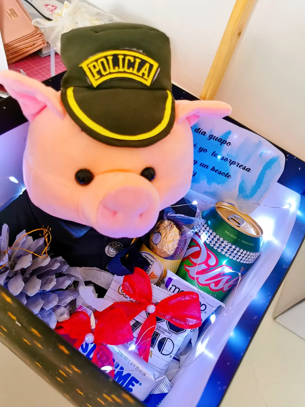 Caja chanchito policía  2
