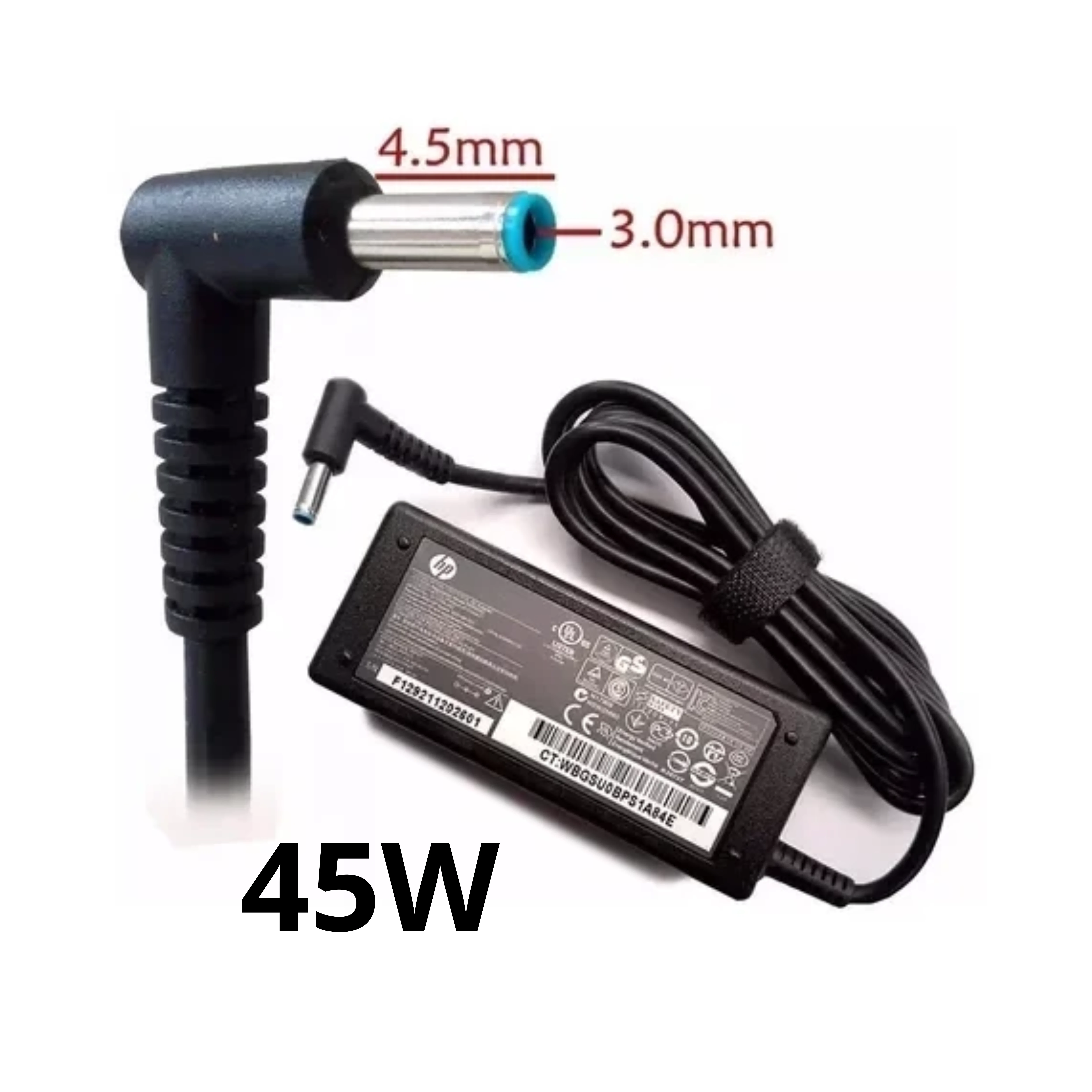 CARGADOR HP ESPIGA AZUL 45W