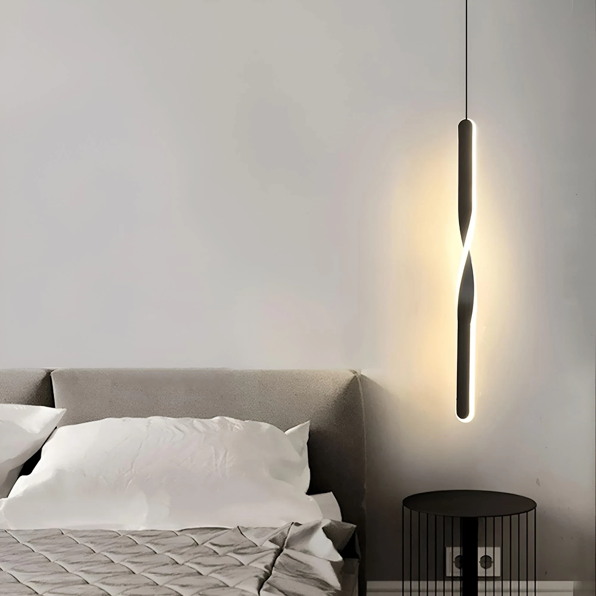 LAMPARA COLGANTE LED URBANA NEGRA 10W  2