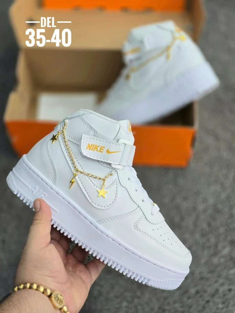Nike Blanco dorado Dama 