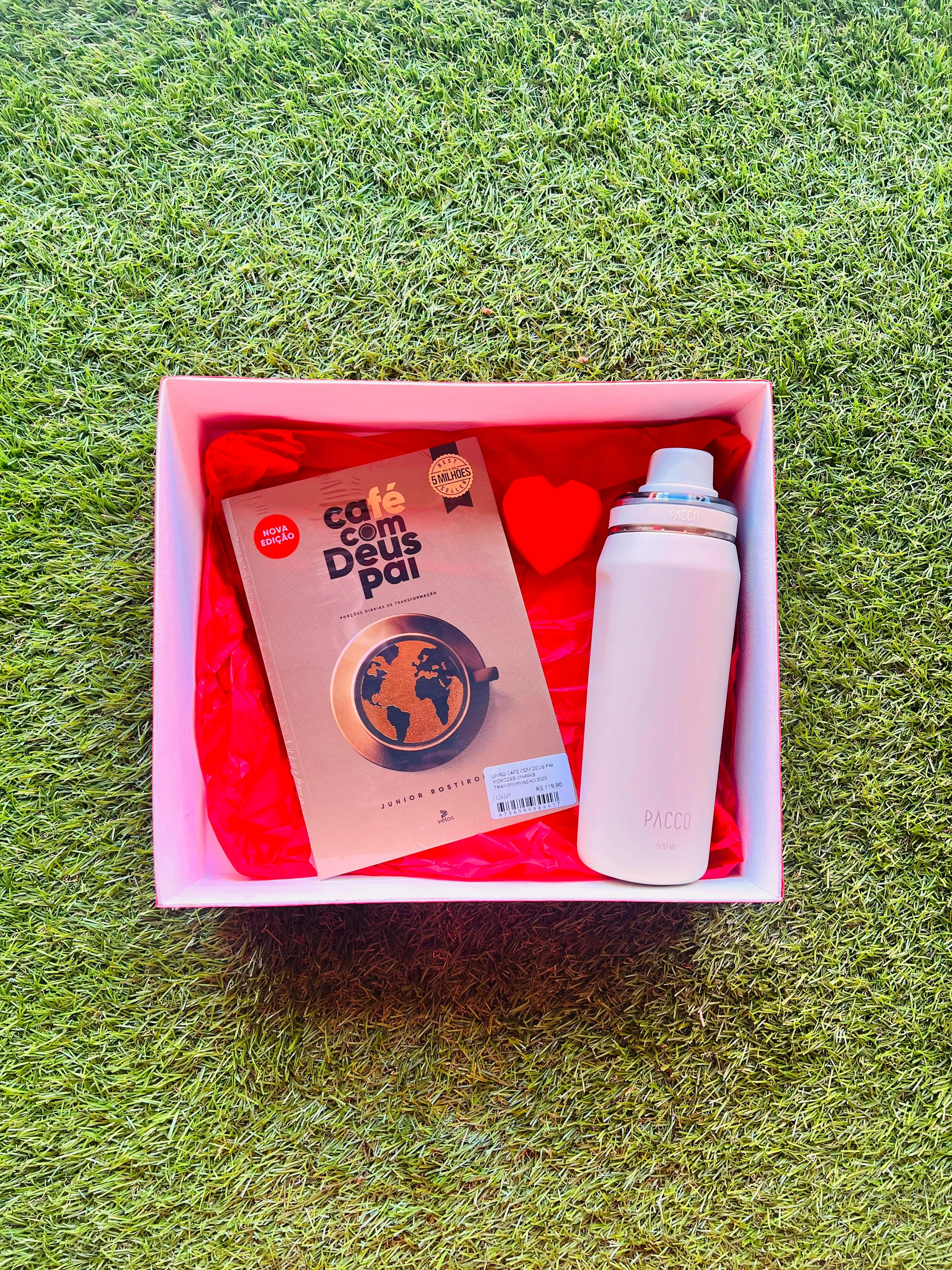 KIT LIVRO + GARRAFA PACCO 500 ML