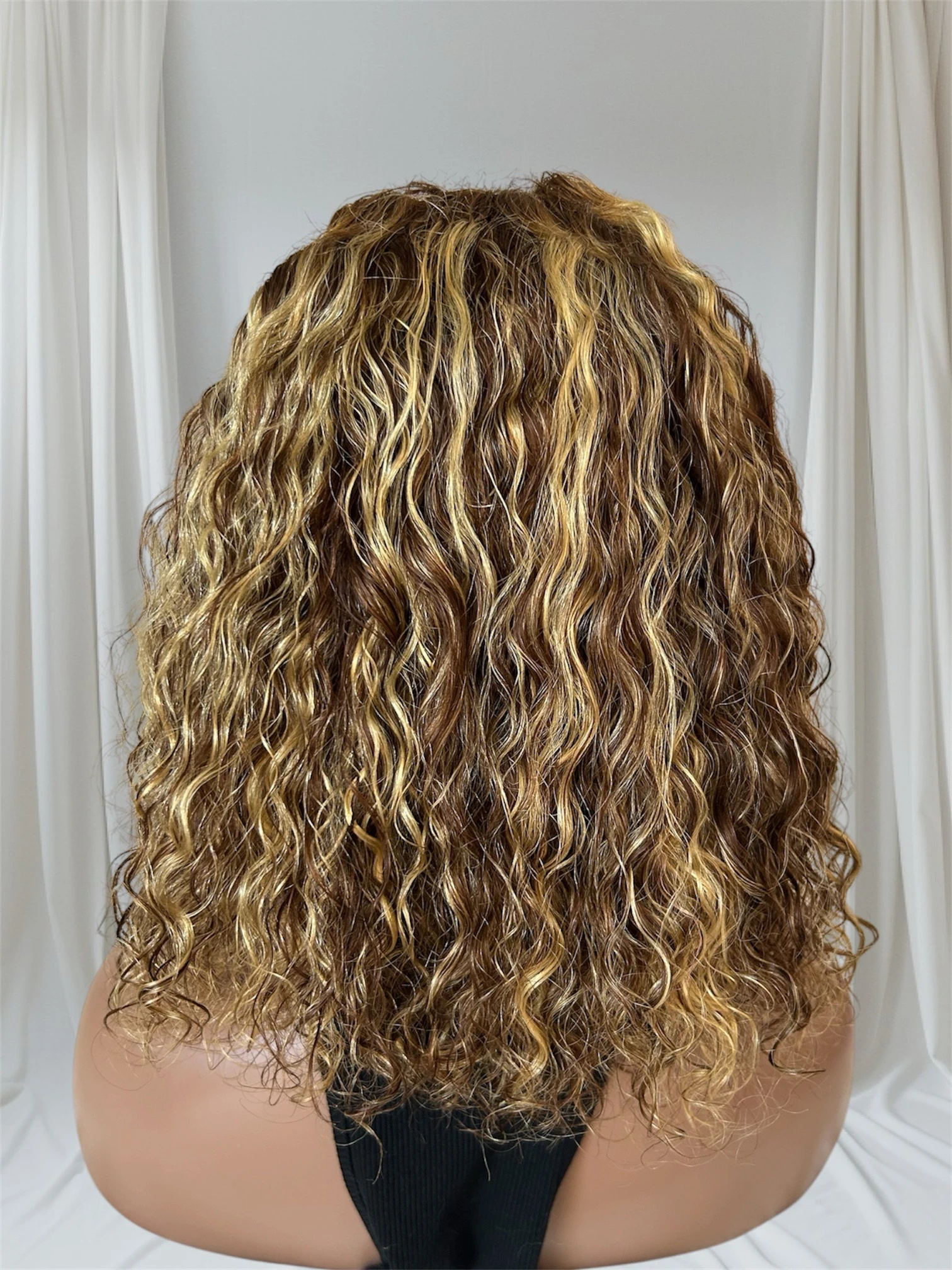 Peluca cabello humano 12” color 4/27, frontal 13x4  3