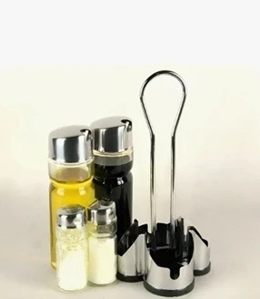 Alcuza Aceitero Salero Limón Vinagre Pimienta Mesa Comedor