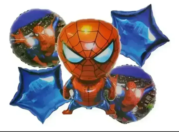 Set de 5 globos personajes