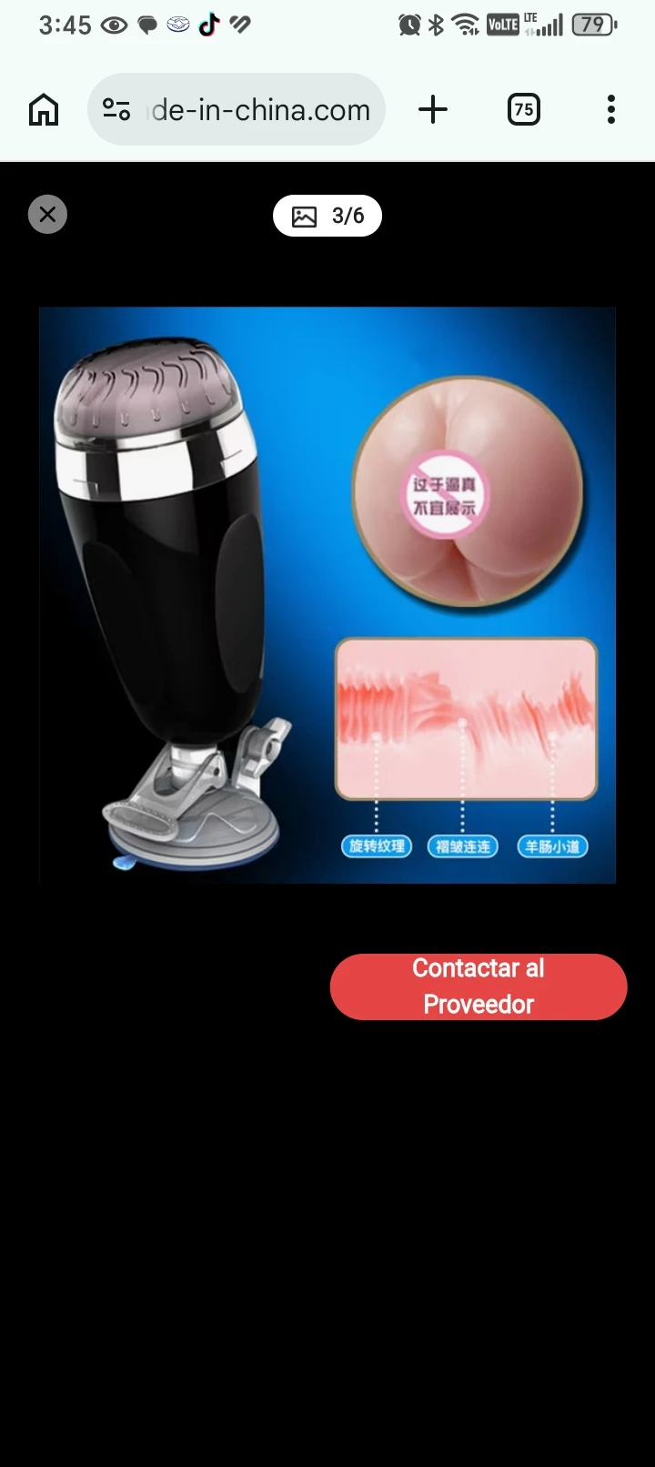 Copa masturbadora Anal