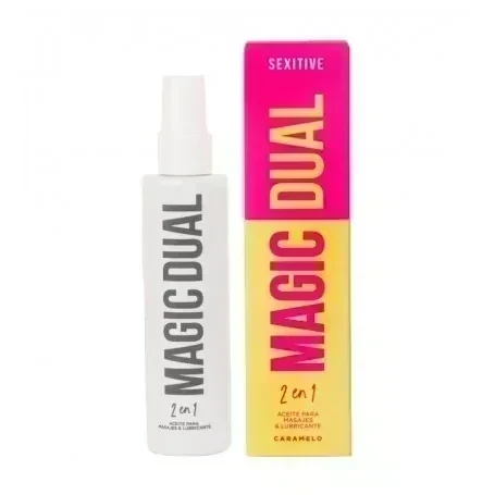 Nuevo Magic Dual! Aceite sensual para masajes & lubricante – Aroma Caramelo