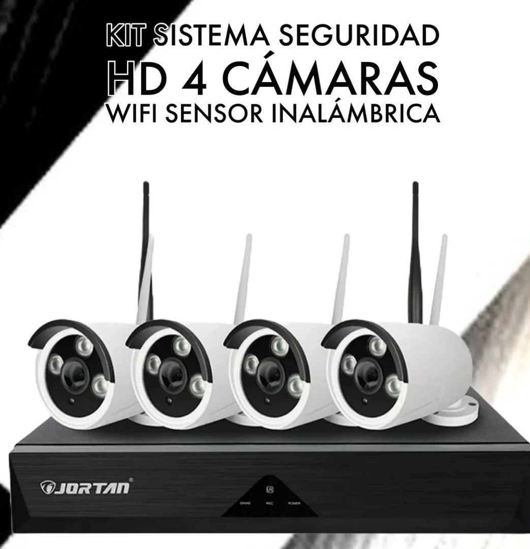 KIT DE 4 CAMARAS DE SEGURIDAD CON DVR