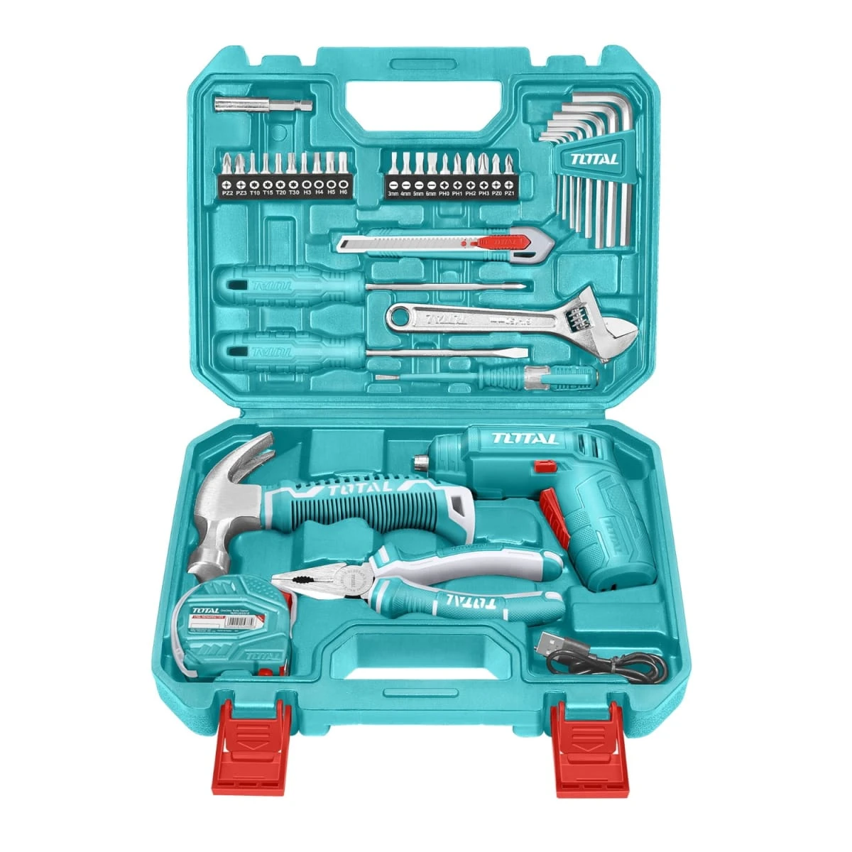 Set de destornillador 4v + 38pcs herramientas total 2