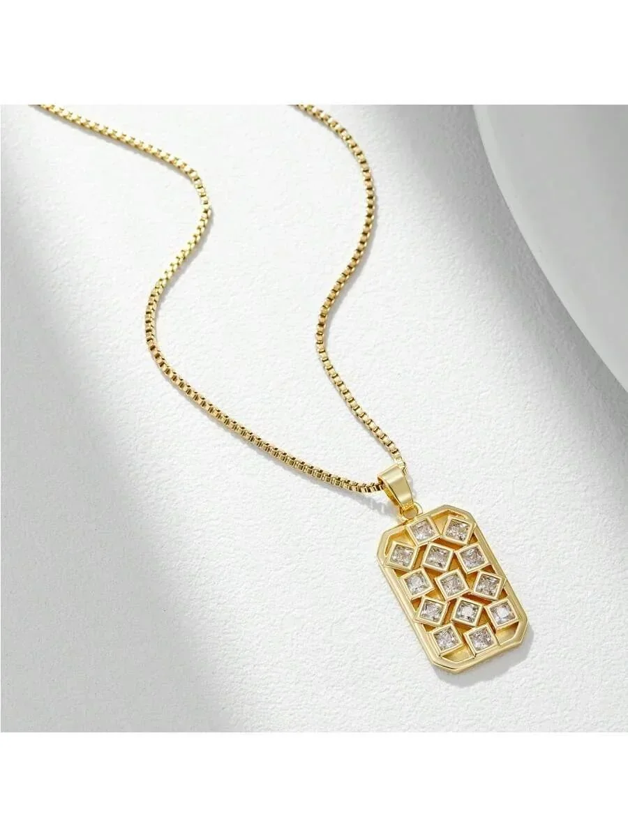 Collar Vintage Con Colgante De Piedra 3