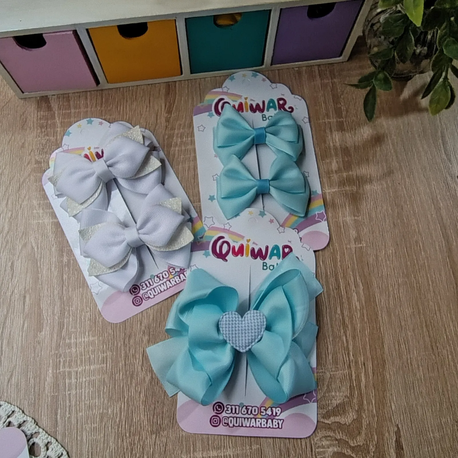 Set Escolar Azul Cielo y Blanco