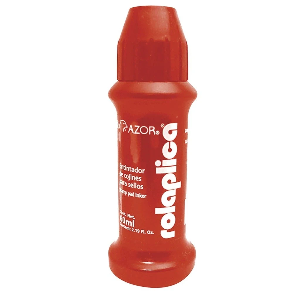 Tinta roja para sellos 60 ml