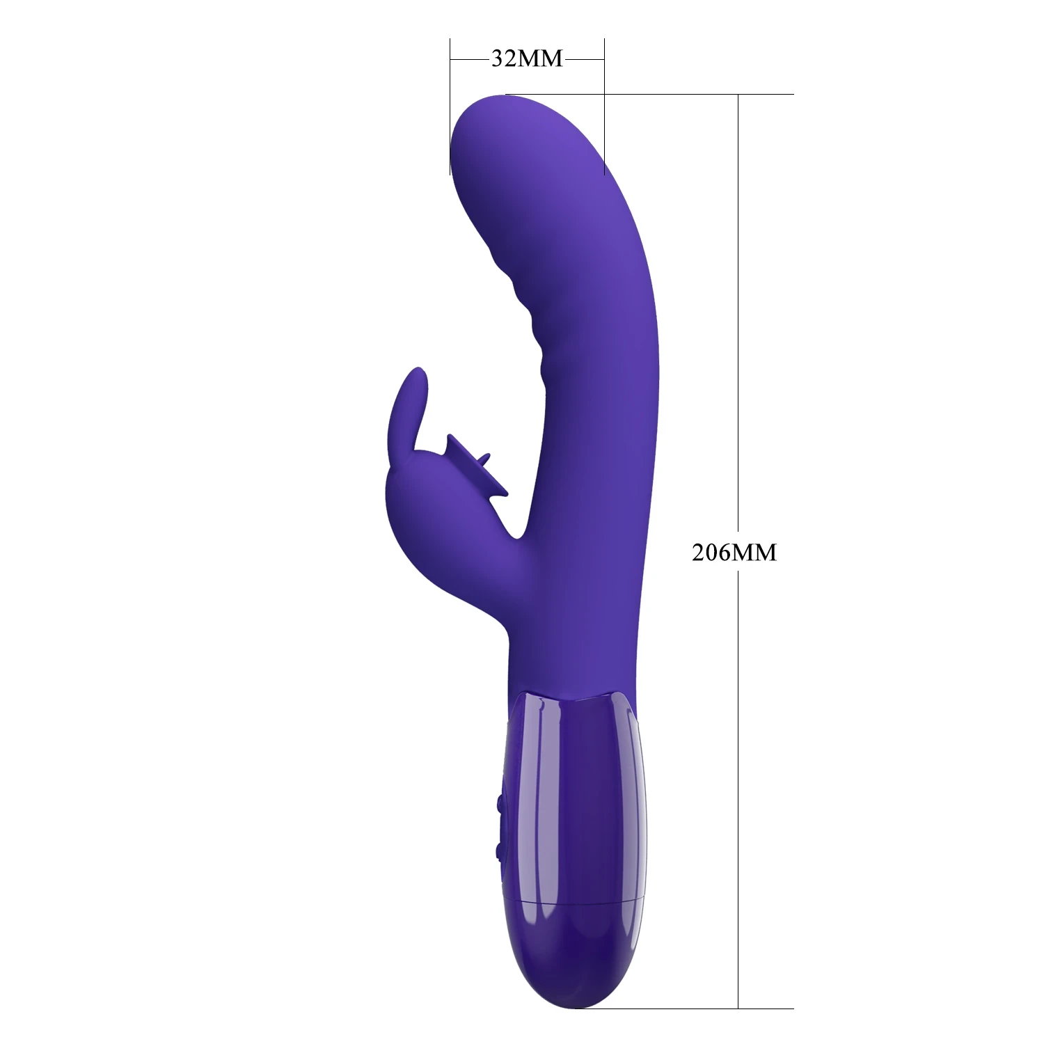 Vibrador con estimulador de clitoris, con 30 funciones 3