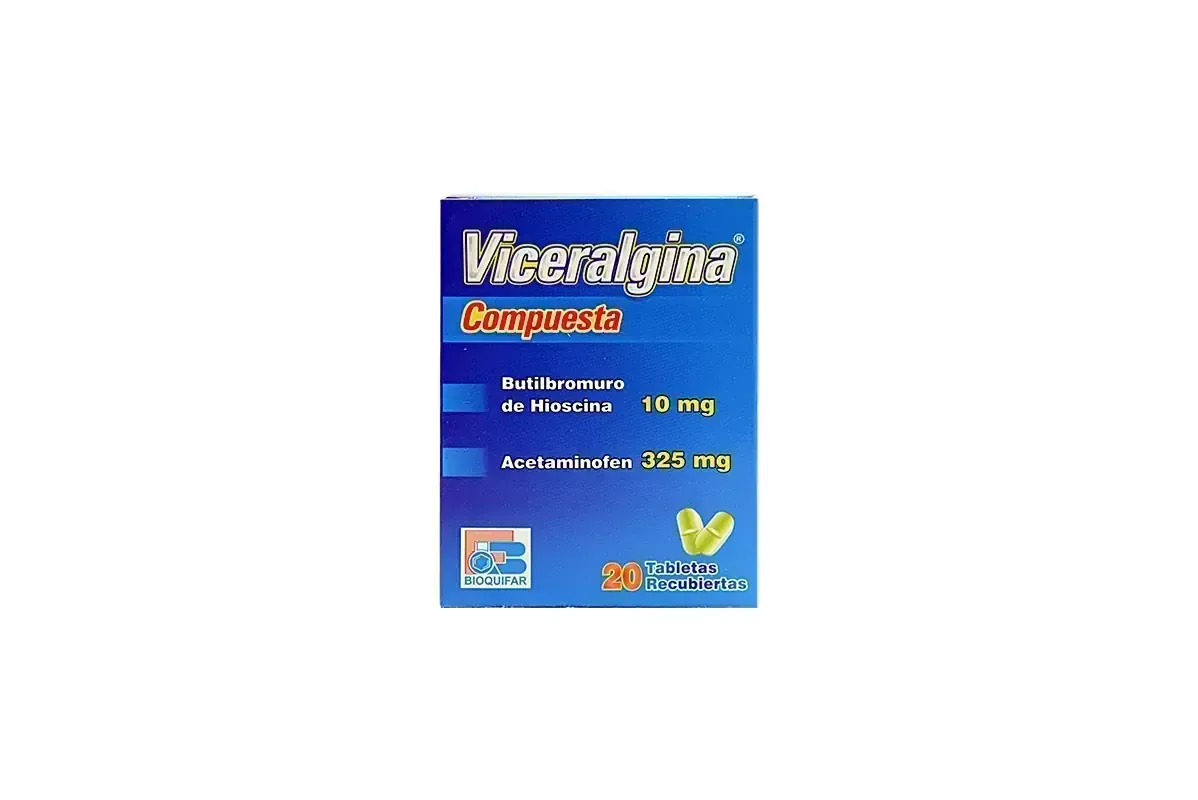 VICERALGINA TBL X 20 HIOSCINA ACETAMINOFEN