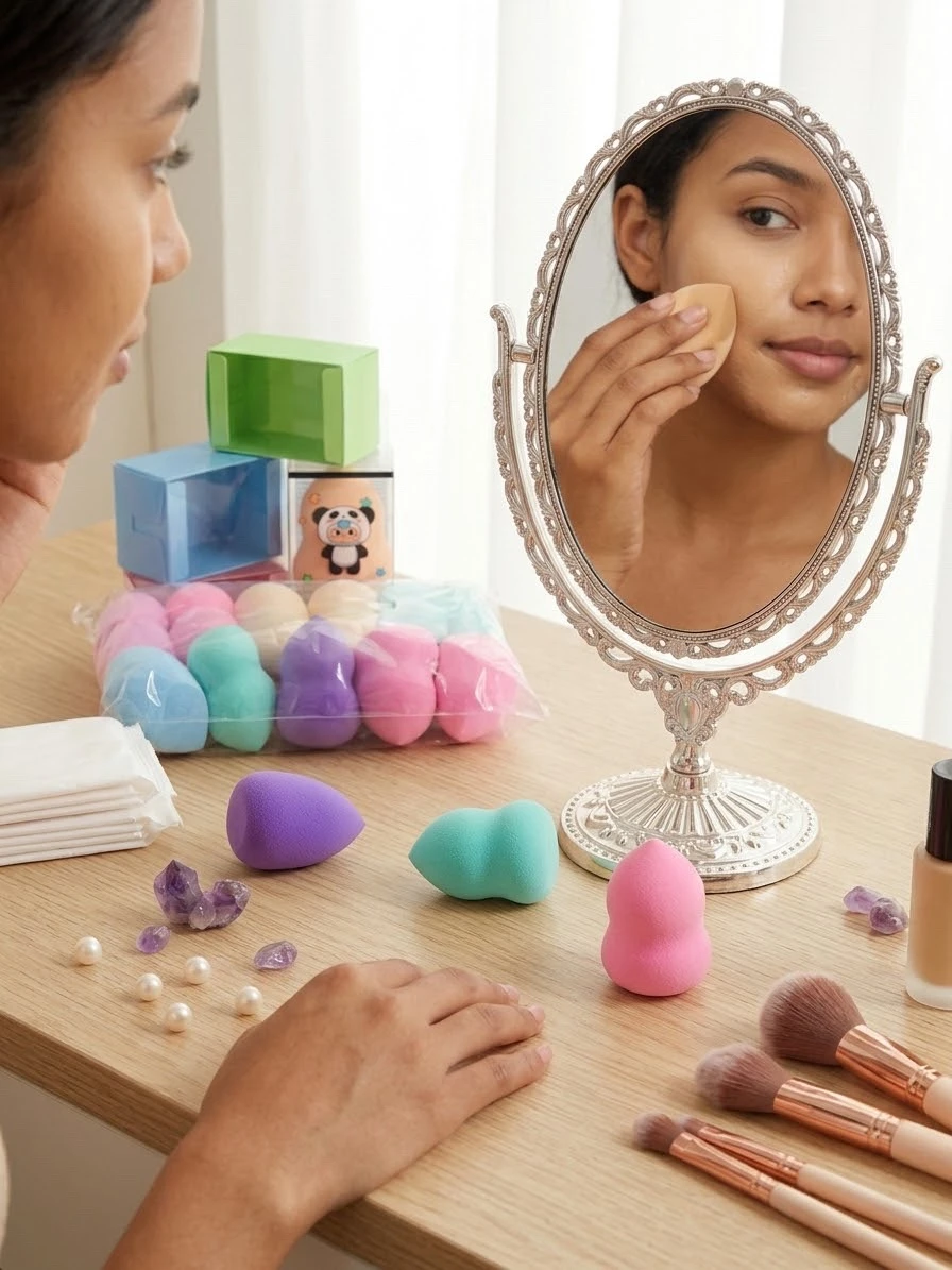 PAQUETE DE 12 ESPONJAS PUFF PARA MAQUILLAJE 2