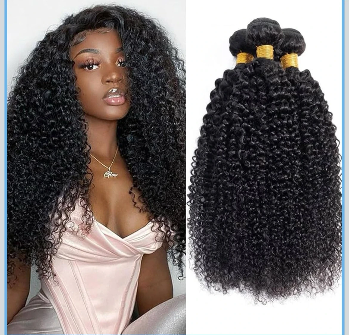 Extensiones de extensiones de 28 y 30 pulgadas, color natural, rizado de Jerry curly , extensión de cabello humano 12A, 100gramos 