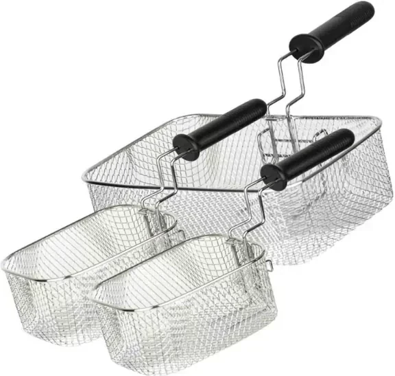 Freidora Doble De Acero Inoxidable 6 L 4