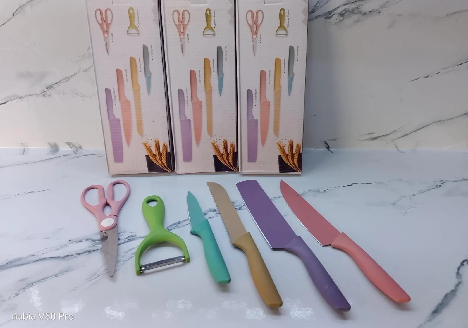 SET DE CUCHILLOS 6 PCS 