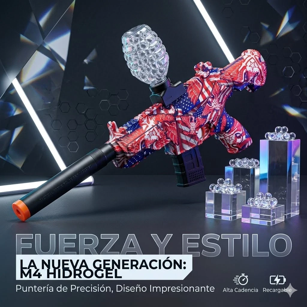 ARMA DE JUGUETE PISTOLA CON BALINES DE HIDROGEL