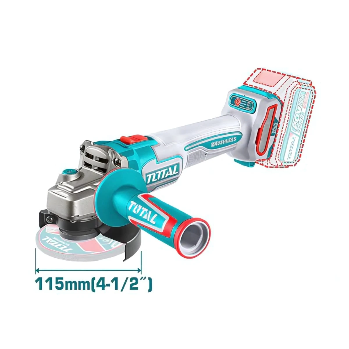 TAGLI27153 Amoladora angular 4 ½" 1000w 20v total  2