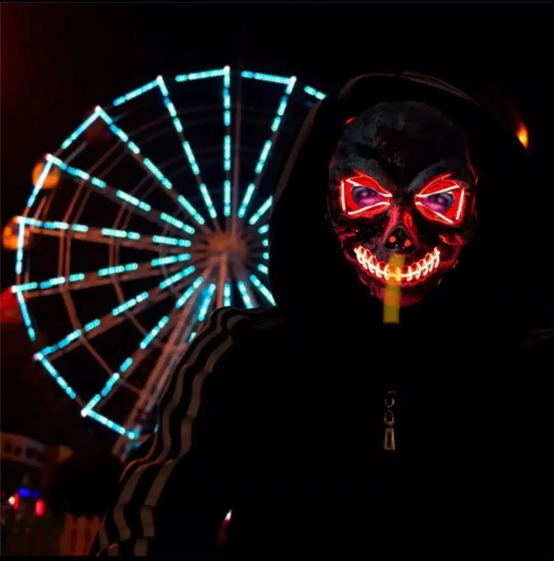 Mascara luminosa calavera 2