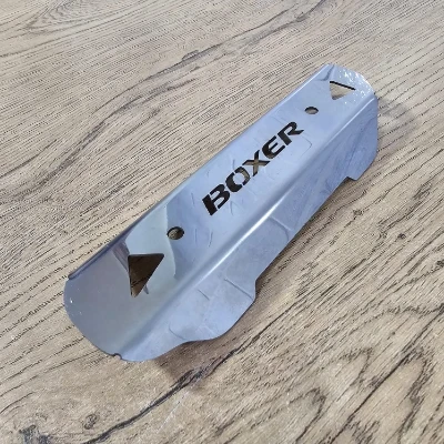Boxer CT 100 KS protector de exosto delantero acero cromado ML