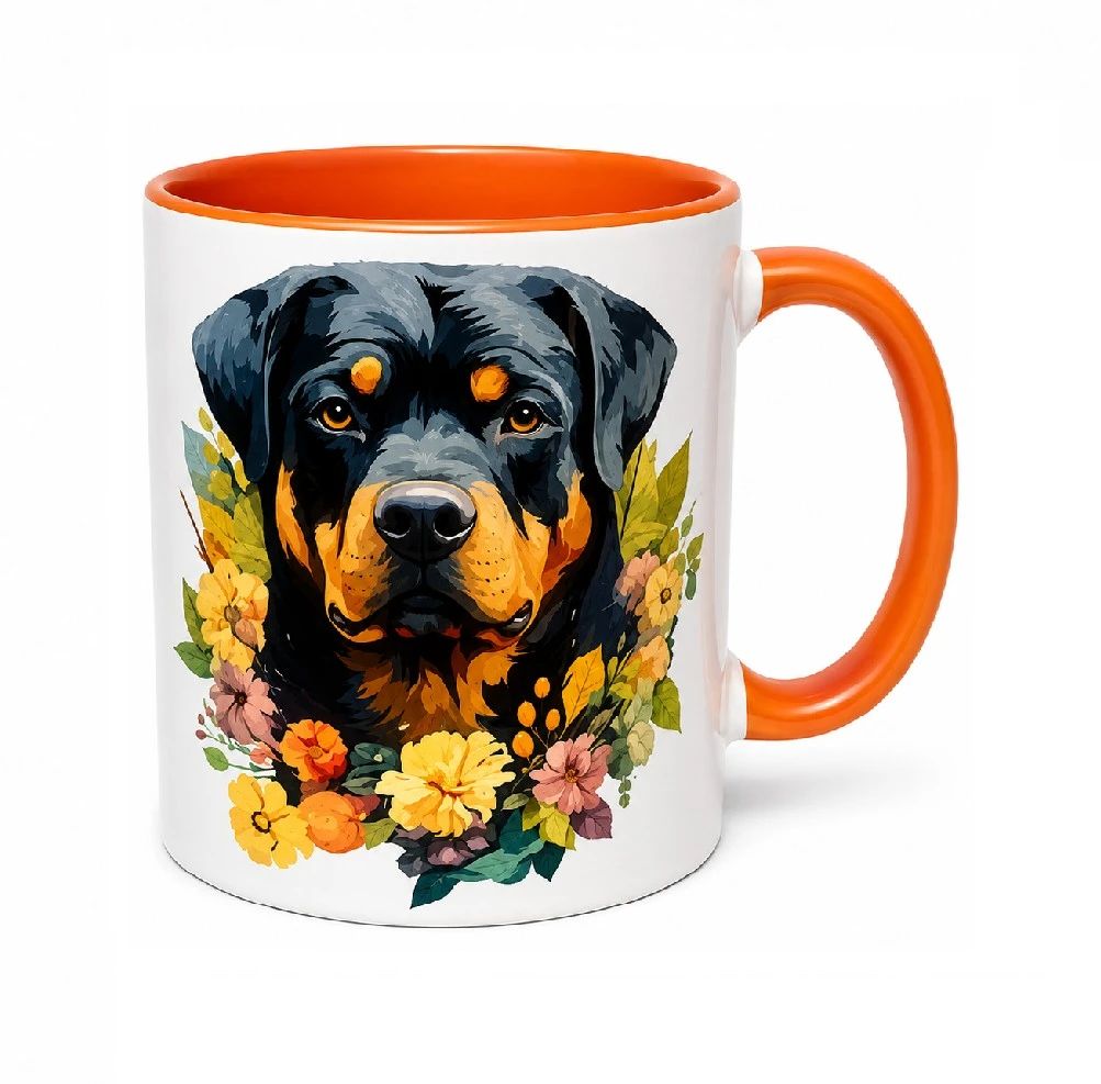 Taza Cerámica Pet Lover diseño Rottweiler