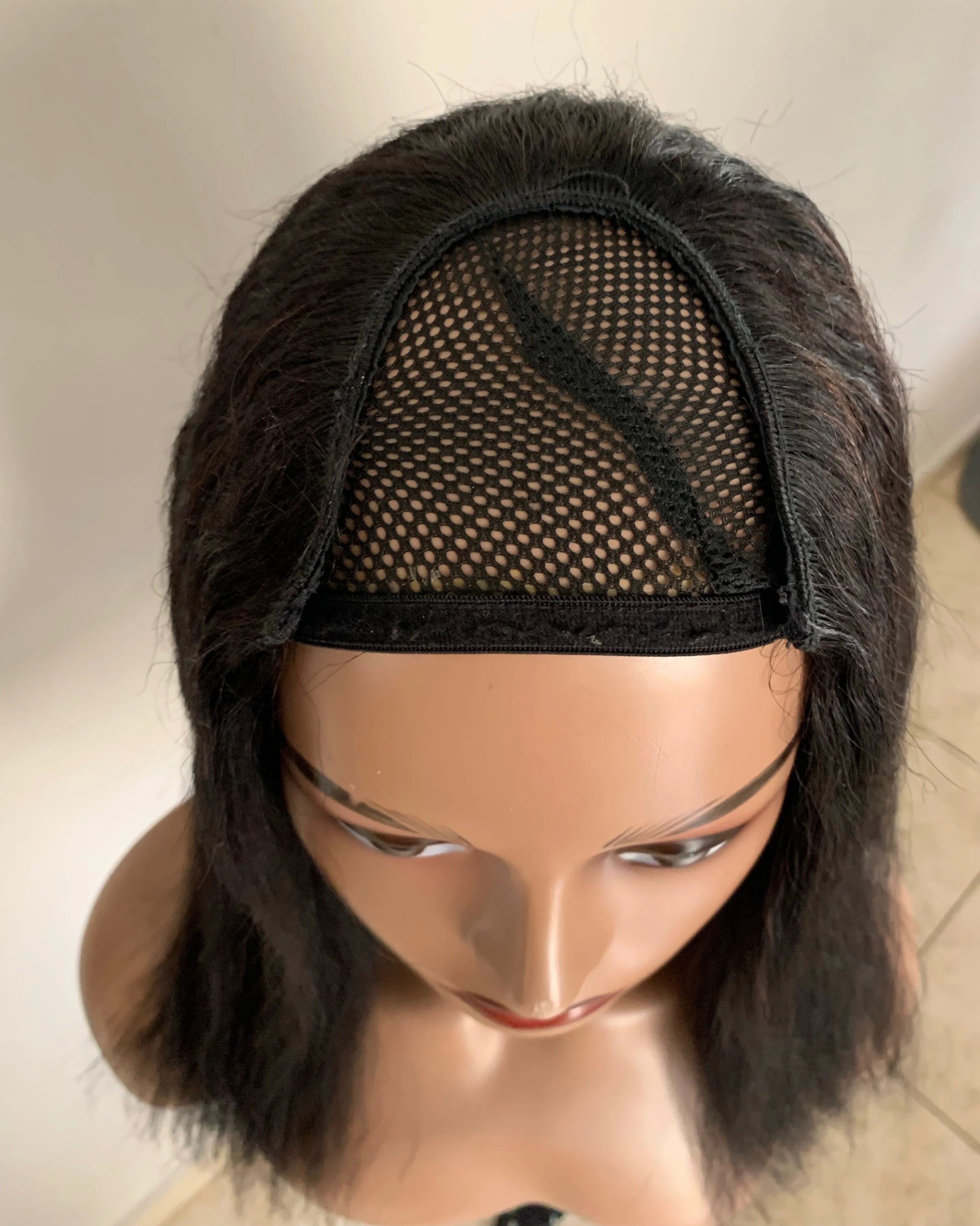 Peluca en U cabello yaki 16” 4