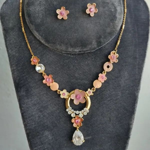 💕 JUEGOS ARETES Y CADENA CON DIJE