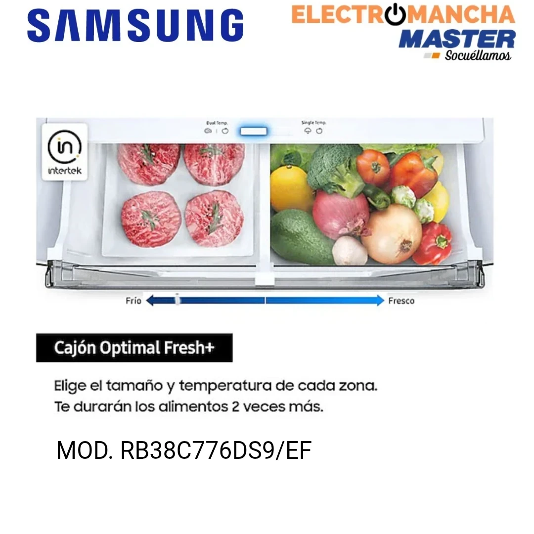 FRIGO COMBI SAMSUNG RB38C776DS9/EF INOX 2,03*60 CLASE D  5