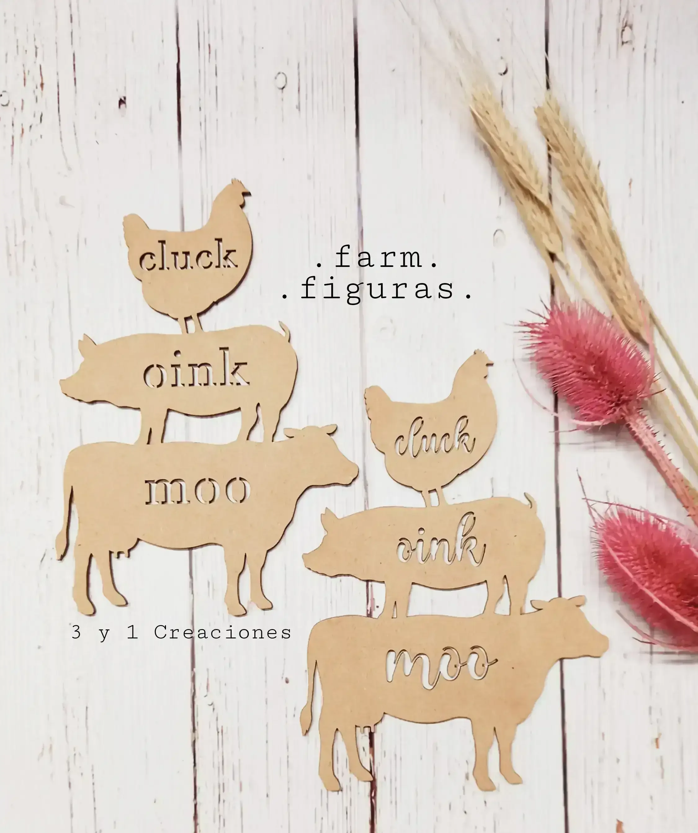 FIGURA TRÍO DE ANIMALES 